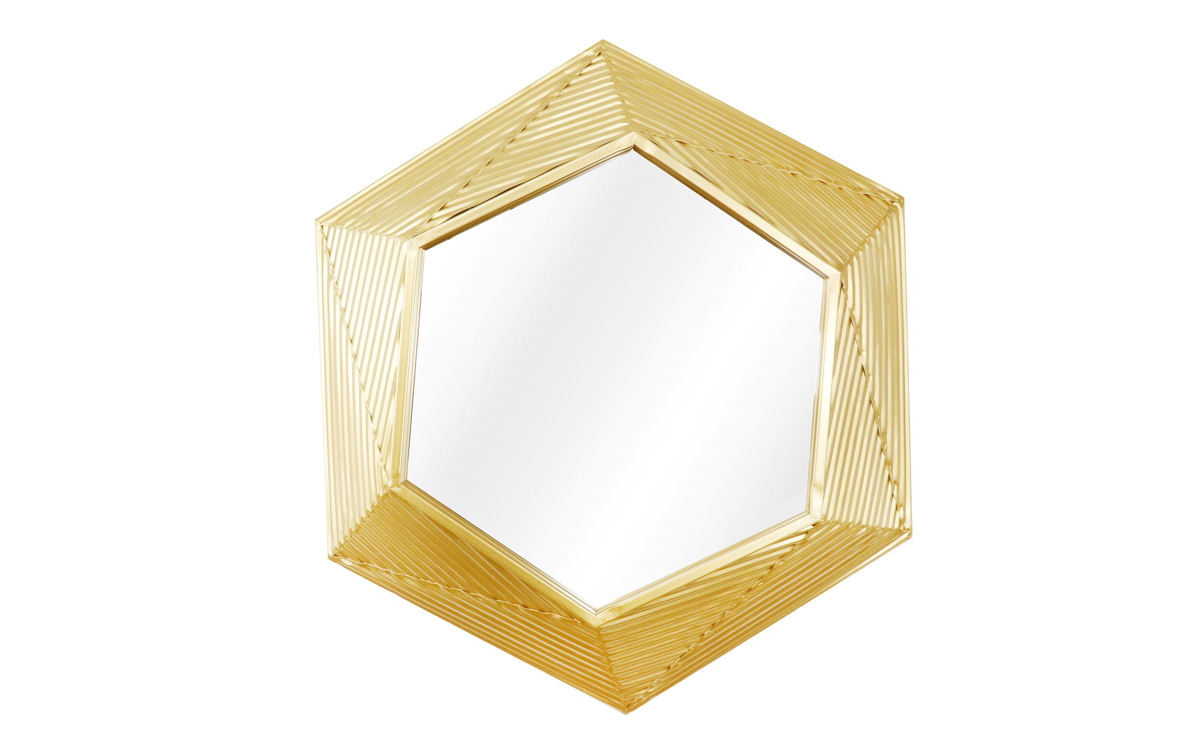 60/60 cm Mirror, golden  1